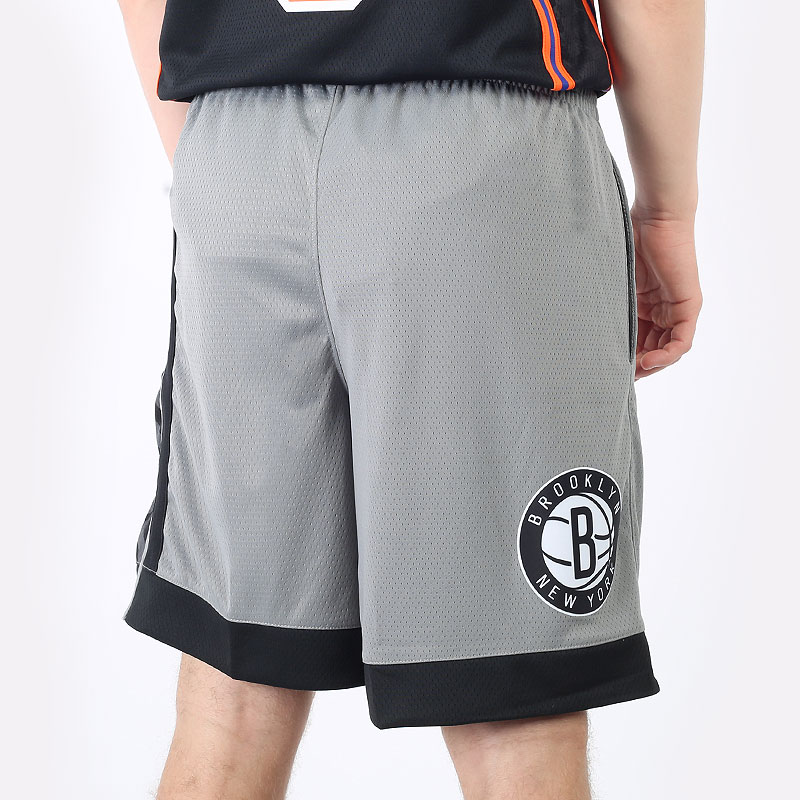 мужские серые шорты  Jordan Brooklyn Nets Statement Swingman Short CV8613-002 - цена, описание, фото 6